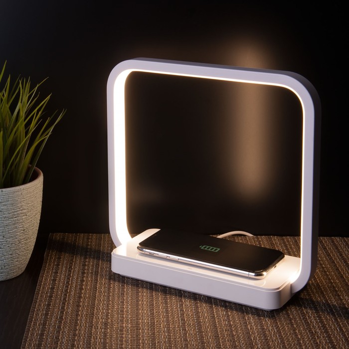 фото Светодиодная настольная лампа frame, smd, светодиодная плата, 22,5x9,5x22,5 см eurosvet