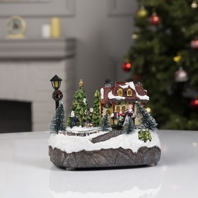 

Фигура светодиодная "Новогодний город" 19х13х17см, 7 LED, ААx3(не в компл), USB, Т/БЕЛЫЙ 4357