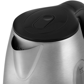 

Чайник электрический Vitek VT-7039, металл, 1.7 л, 2200 Вт, серебристо-чёрный