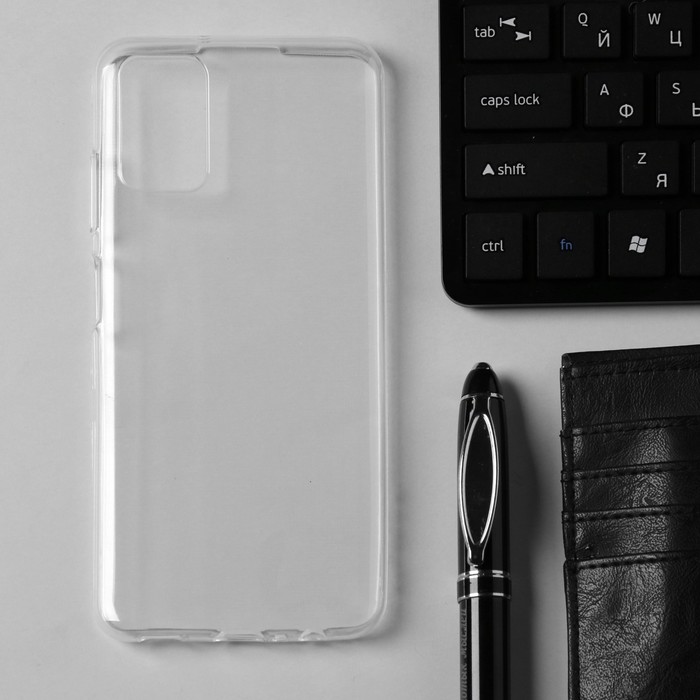 цена Чехол Innovation, для Samsung Galaxy A03S, силиконовый, прозрачный