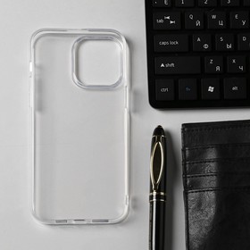 

Чехол Innovation для iPhone 14 Pro Max, силиконовый, прозрачный