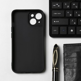 

Чехол Innovation для iPhone 14, силиконовый, матовый, черный