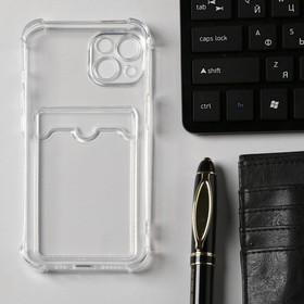 

Чехол Innovation для iPhone 13, противоударный, с отсеком под карты