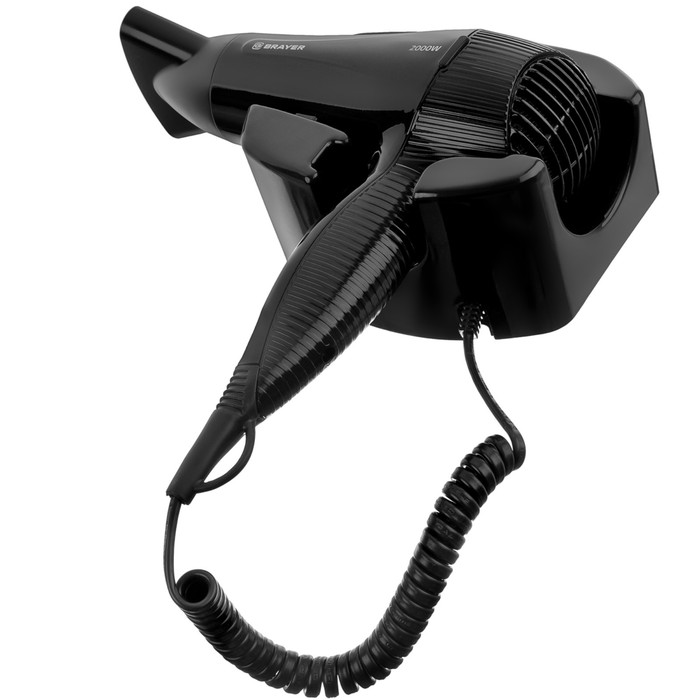 

Фен настенный BRAYER 3021BR-BK, 2000 Вт, 2 режимов