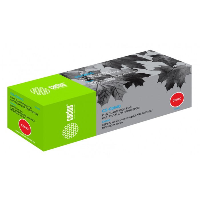 

Картридж Cactus CS-C054C 054 C, для Canon LBP 621Cw/623Cdw/641Cw/643Cdw, 1200 страниц, цвет голубой