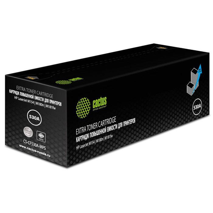 

Картридж Cactus CS-CF530A-MPS CF530X, для HP LaserJet M154/M180n/M181fw, 3300 страниц, цвет чёрный
