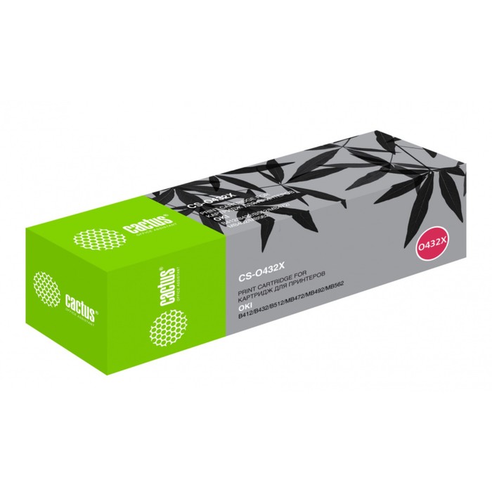 

Картридж Cactus CS-O432X 45807120, для Oki B432/MB492, 7000 страниц, цвет чёрный