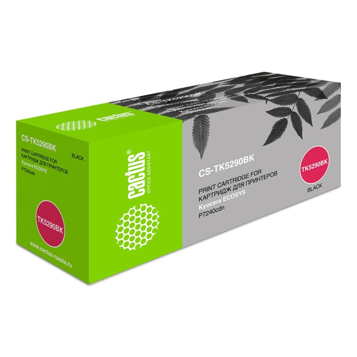 

Картридж Cactus CS-TK5290BK TK-5290BK, для Kyocera Ecosys P7240cdn, 17000 страниц, цвет чёрный