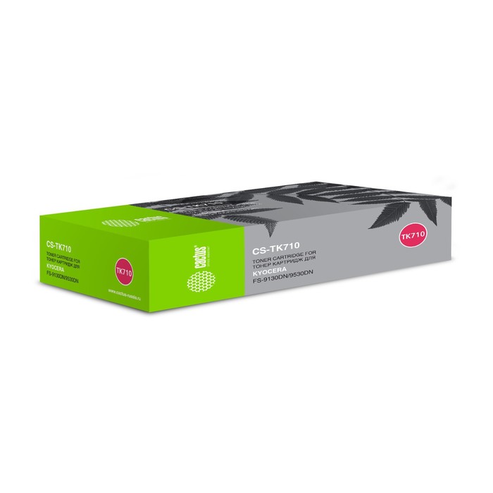 

Картридж Cactus CS-TK710 TK-710, для Kyocera Mita FS 9130/9130DN/ 9530, 40000 страниц, цвет чёрный