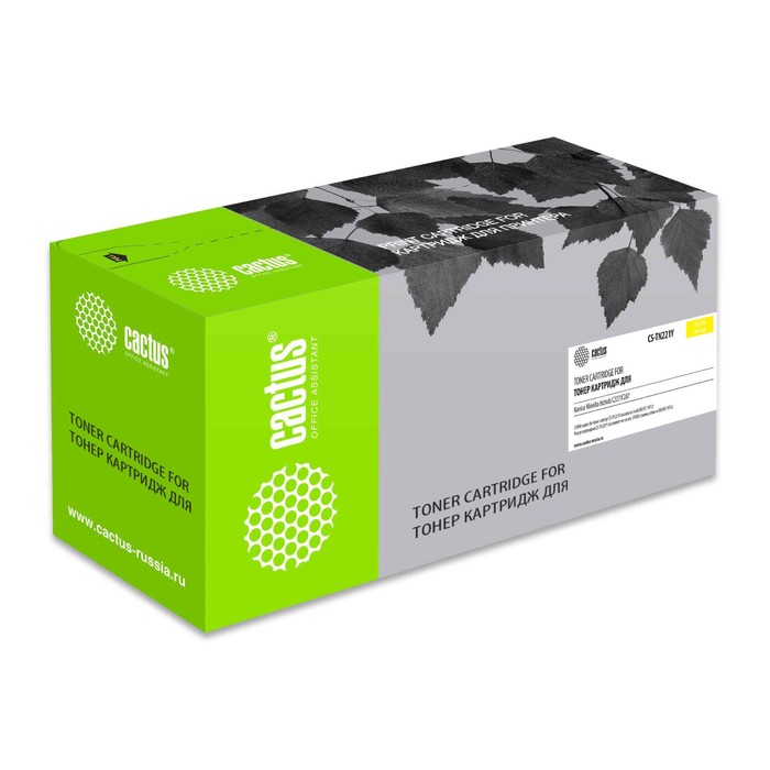

Картридж Cactus CS-TN221Y TN-221Y, для Konica Minolta bizhub C227/C287, 21000 страниц, цвет жёлтый