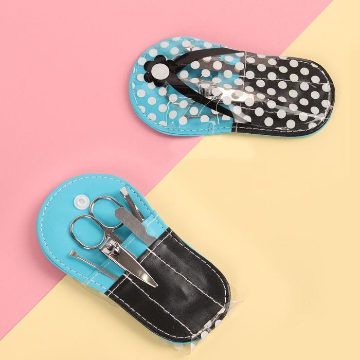 Набор маникюрный, 5 предметов, цвет МИКС