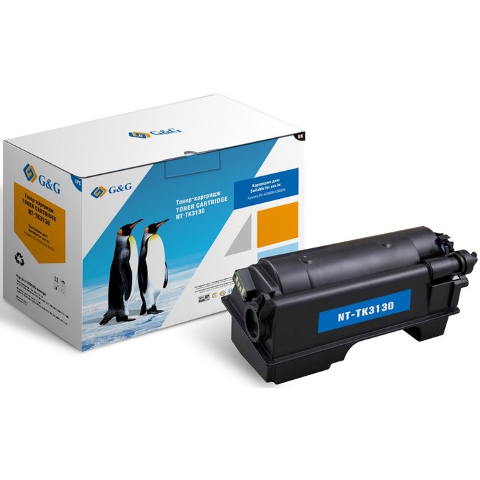 

Картридж G&G NT-TK3130, для Kyocera FS-4200DN/4300DN, 25000 страниц, цвет чёрный