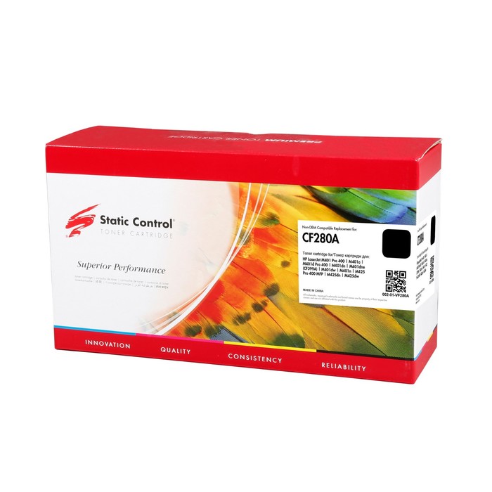 

Картридж Static Control 002-01-VF280A CF280A, для HP LJ Pro 400/M401/M425, 2700 страниц, цвет чёрный
