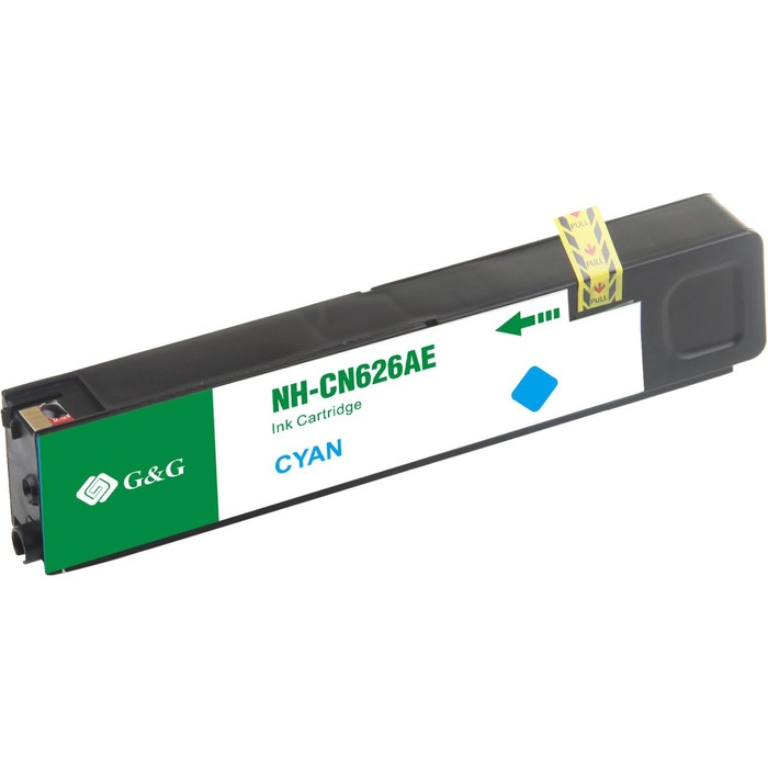 

Картридж G&G NH-CN626AE, для HP Officejet Pro X576dw/X476dn/X551dw/X451dw, 110 мл, цвет голубой