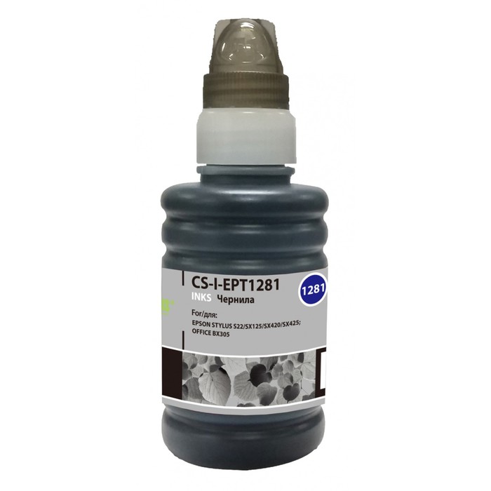 

Чернила Cactus CS-I-EPT1281, для Epson St S22/SX125/SX420/SX425/Of BX305, 100мл, чёрные
