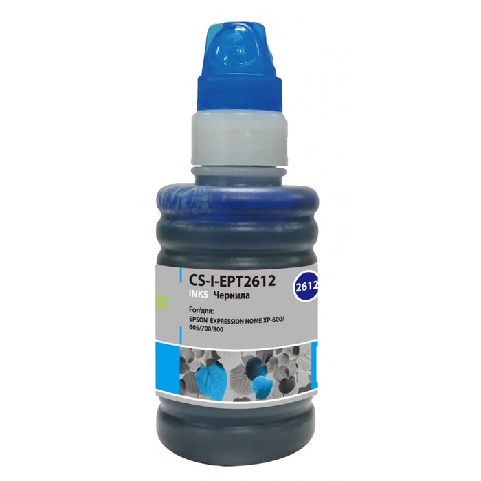 

Чернила Cactus CS-I-EPT2612, для Epson ExpHo XP600/605/700/800, 100мл, голубые