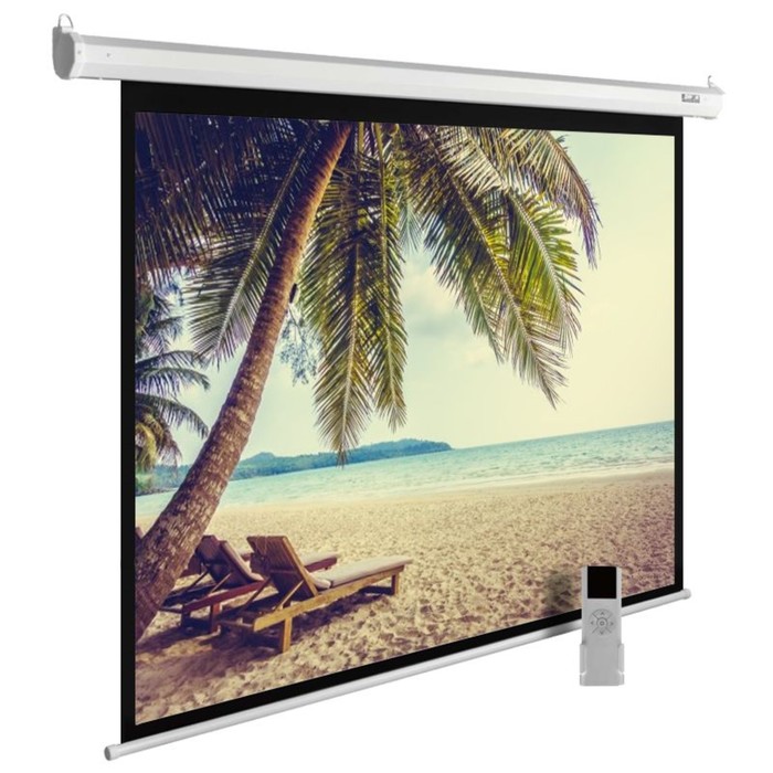 Экран Cactus 360x360см CS-PSME-360x360-WT, 1:1, настенно-потолочный, рулонный, белый