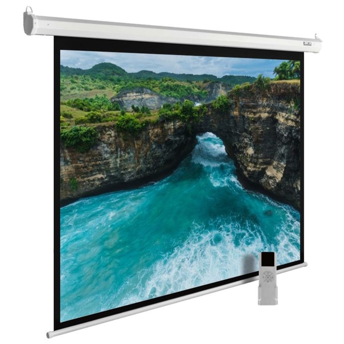 Экран Cactus 150x200см CS-PSME-200x150-WT 4:3, настенно-потолочный, рулонный, белый