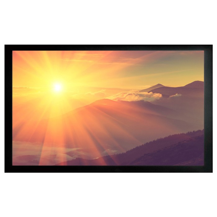 Экран Cactus 158x280см CS-PSFRE-280X158, 16:9, настенный, натяжной, на раме цена и фото