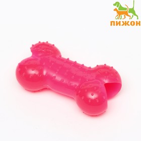 Игрушка жевательная суперпрочная 'Кость малая', 8,5 см, розовая Ош