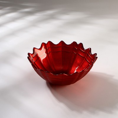 Салатник «Элис», 300 мл, d=15 см, цвет красный