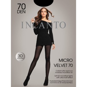 

Колготки женские INCANTO MicroVelvet 70 цвет чёрный (nero), р-р 2