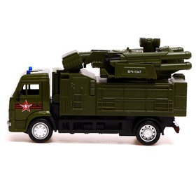 

Машина металлическая Армия России KAMAZ, 17 см, двери открываются, подвижные детали, инерция, световые и звуковые эффекты