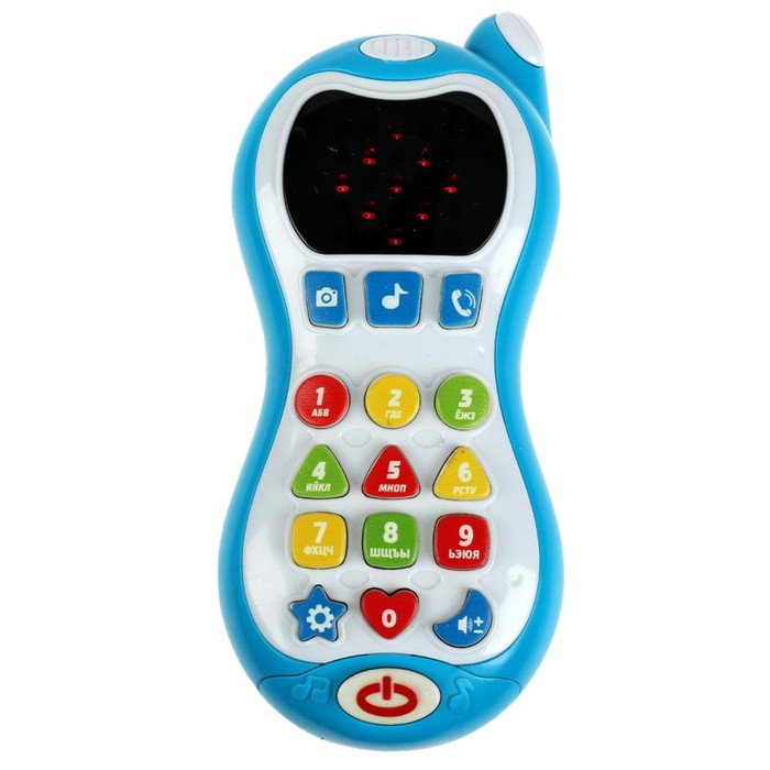 Развивающая игрушка «Телефон с led экраном» Синий трактор, 100 стихов, песен, звуков