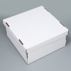 Коробка для торта «Белая», 29 х 29 х 15 см
