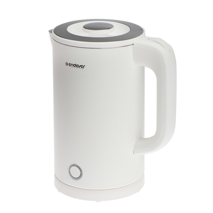

Чайник электрический Endever Skyline KR-255S, пластик, колба металл, 1.7 л, 2200 Вт, белый