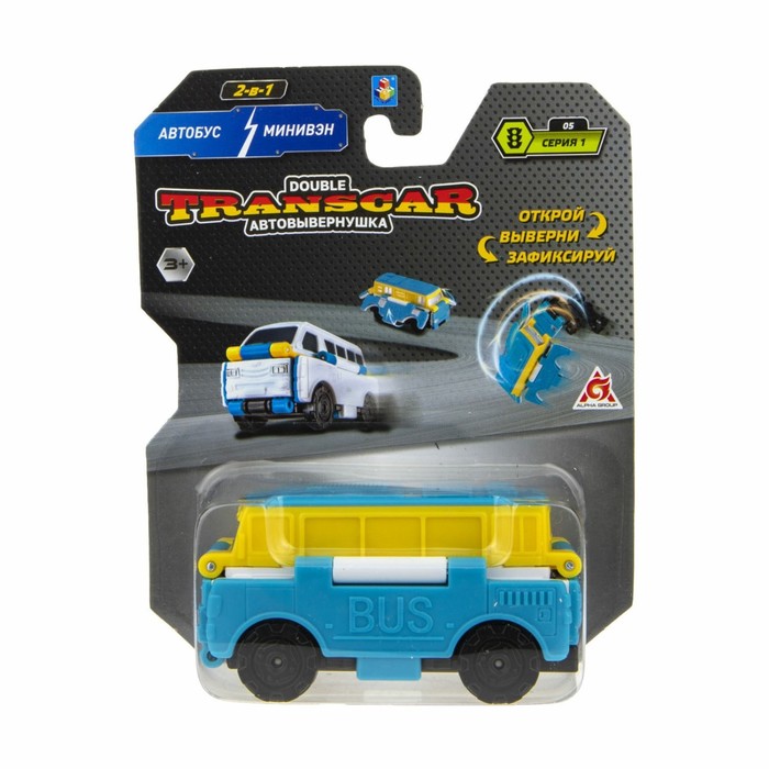 

Автовывернушка Transcar Double, Автобус - Минивэн, 8 см