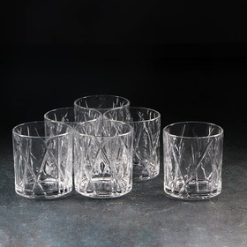 Набор стаканов стеклянных «Фрост», 350 мл, 8,4×9 см, 6 шт
