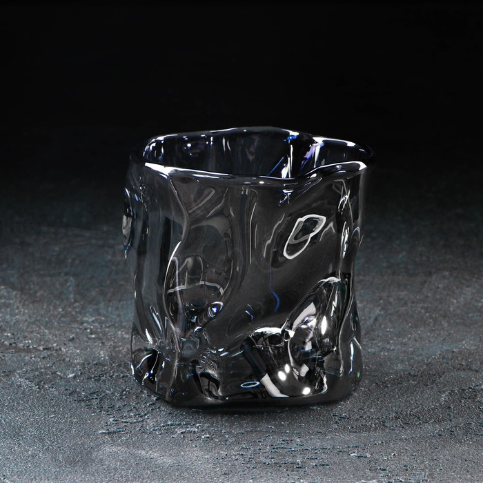 Стакан стеклянный Magistro IceBar. Black, 250 мл, цвет серый стакан стеклянный magistro icebar ice 250 мл