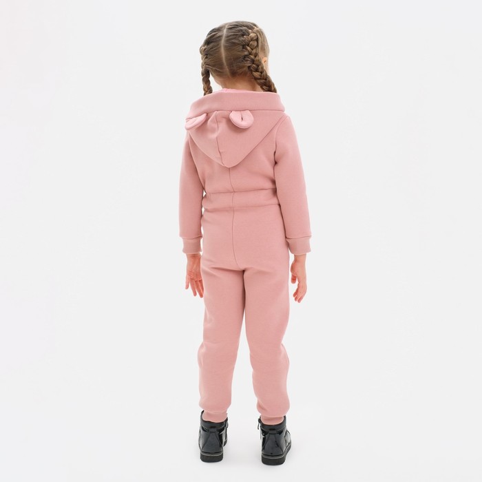 Комбинезон детский с начёсом KAFTAN "Basic line" р.26 (80-86), розовый
