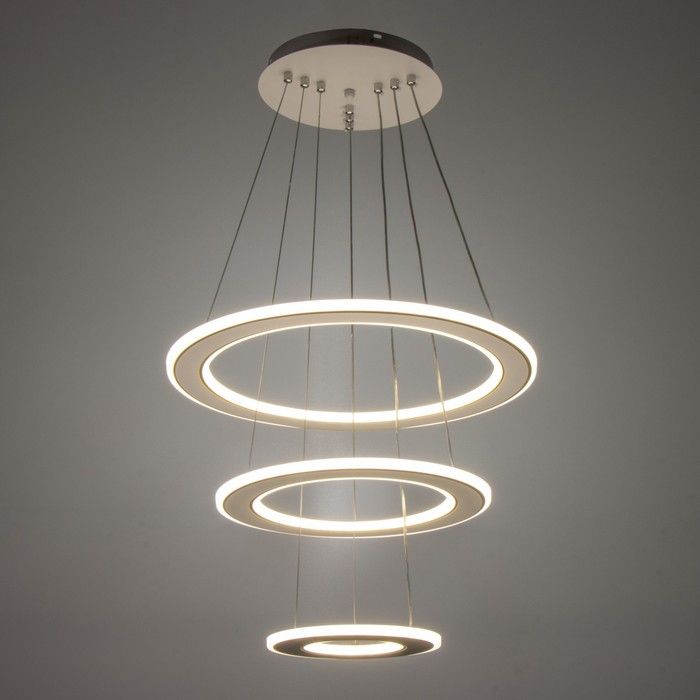 

Люстра 2678/3 LED 200Вт 3000-6000К белый 47х47х33 см