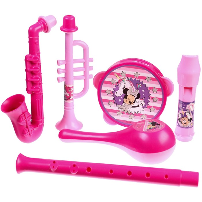 фото Музыкальные инструменты «минни маус», в наборе 5 предметов, цвет розовый disney