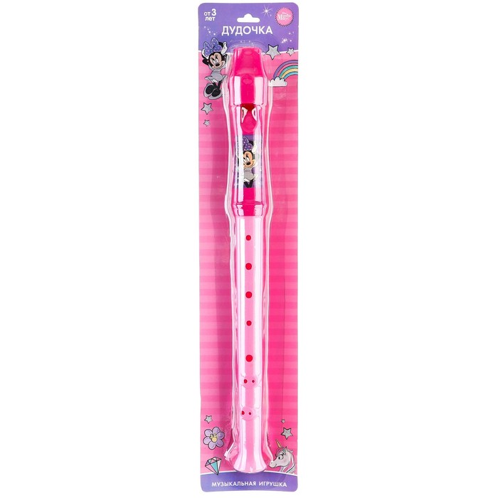 Музыкальная игрушка "Дудочка" Минни Маус, цвет розовый SL-05811
