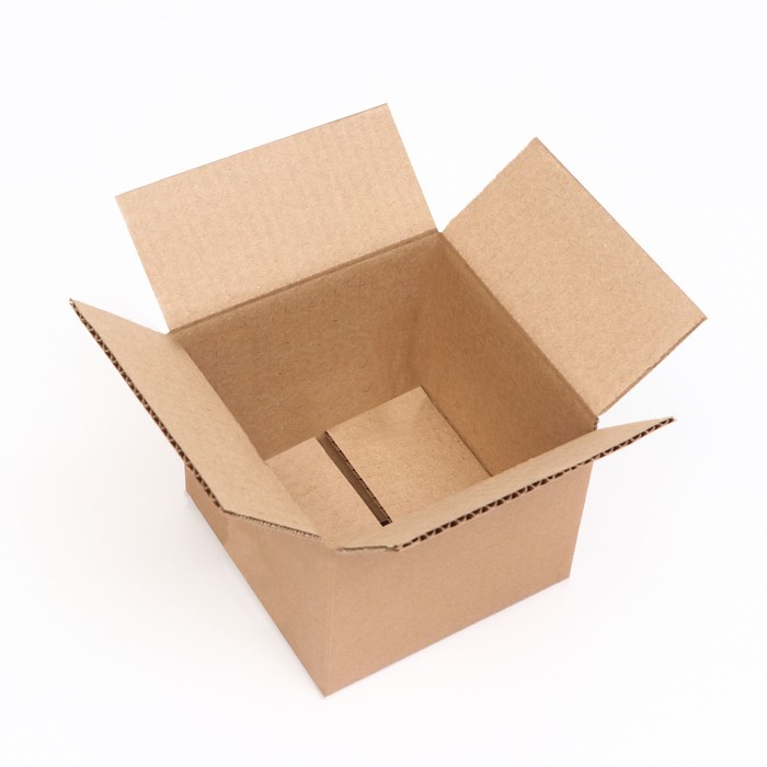 Коробка складная, бурая, 15 х 15 х 12 см коробка складная бурая 12 х 12 х 12 см