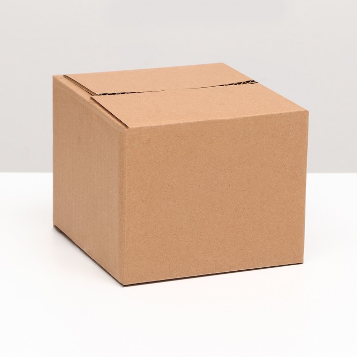 Коробка складная, бурая, 15 х 15 х 12 см