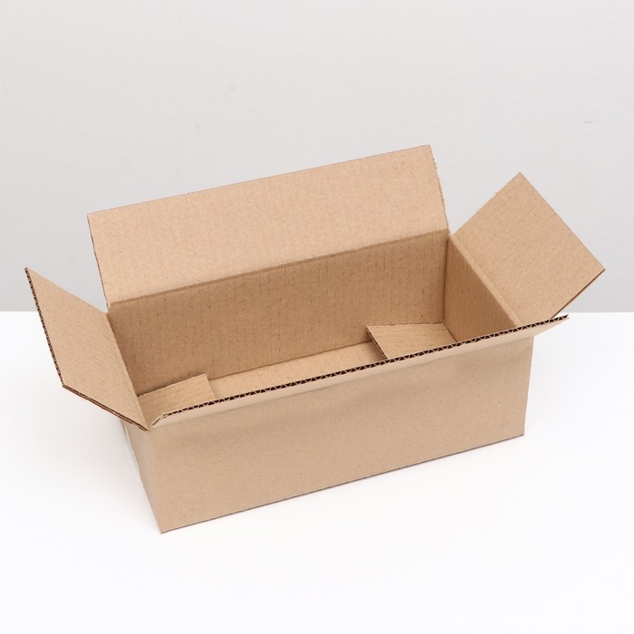 Коробка складная, бурая, 31,5 х 16 х 10 см коробка складная бурая 20 х 19 х 13 см