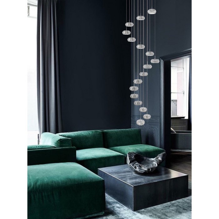 

Светильник CORLIANO 1, 17x4,5Вт LED, 3000K, 8500лм, цвет хром