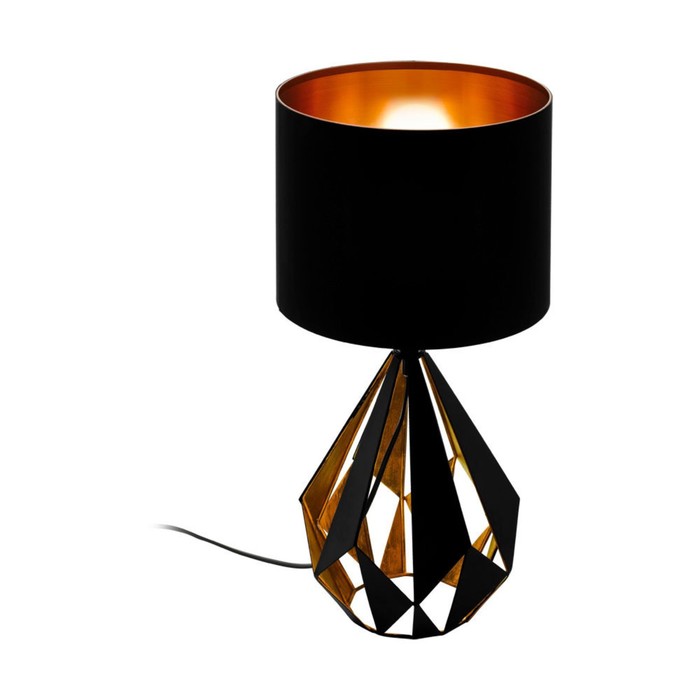 Настольная лампа Carlton 5, 1x60Вт E27, цвет медь античная, чёрный настольная лампа rampside 1x60вт e27 цвет коричневый чёрный