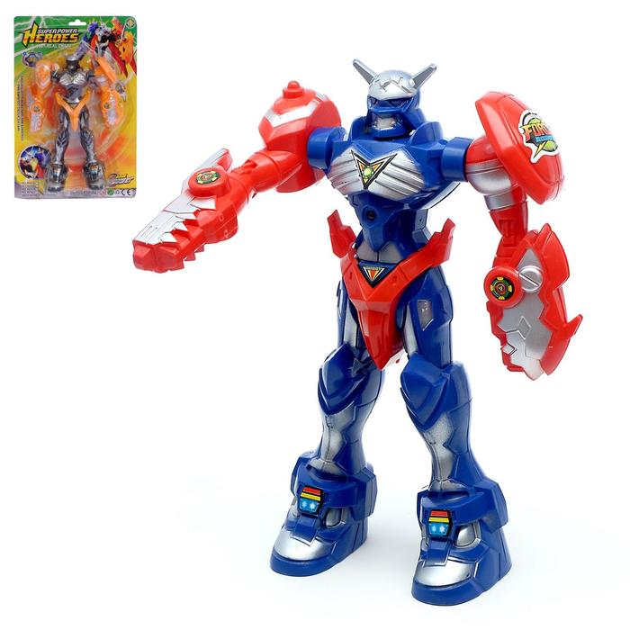 Робот «Герой», световые эффекты, цвета МИКС робот герой цвета микс