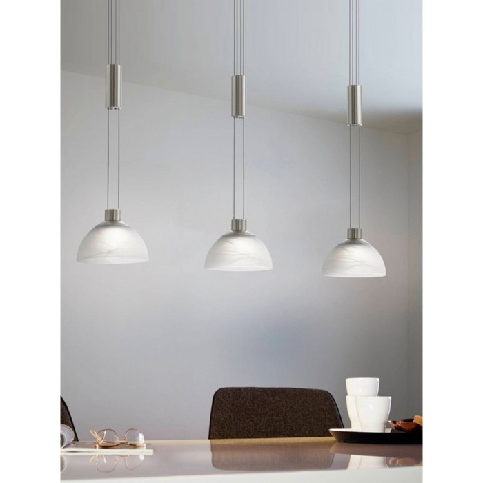 

Светильник MONTEFIO, 3x6Вт LED, 3000K, 1380лм, цвет никель