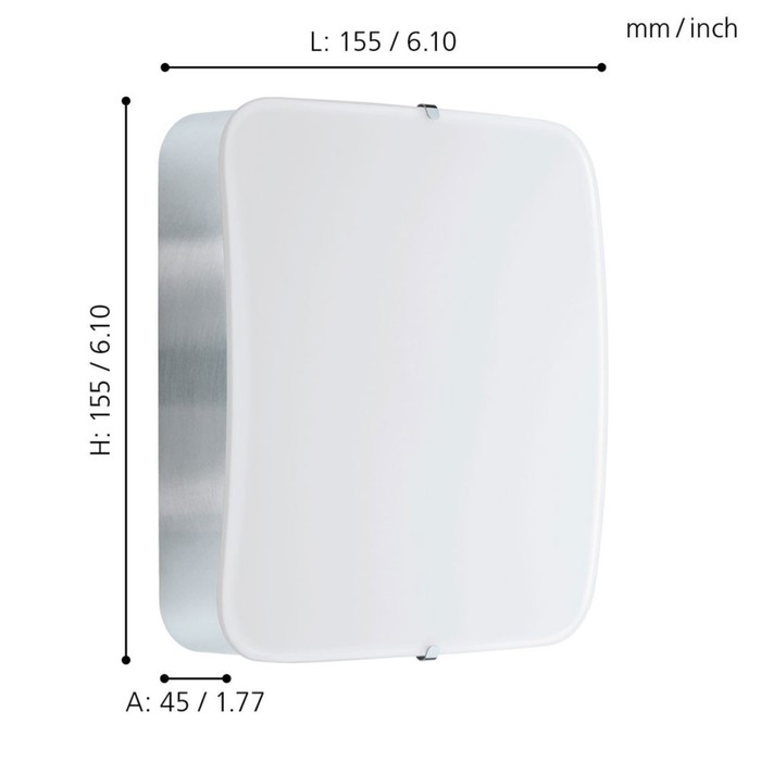 

Светильник CUPELLA, 1x11Вт LED, 3000K, 950лм, цвет хром