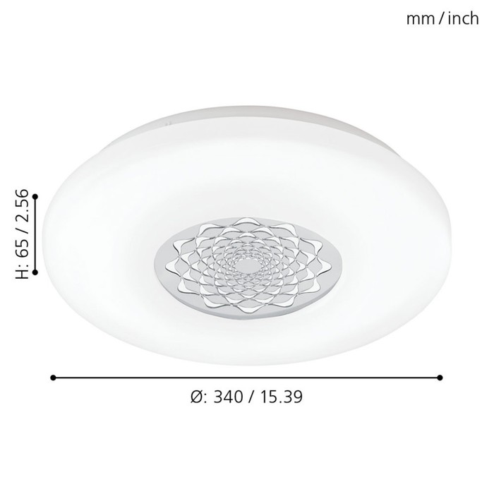 

Светильник CAPASSO 1, 1x18Вт LED, 3000K, 2100лм, цвет белый