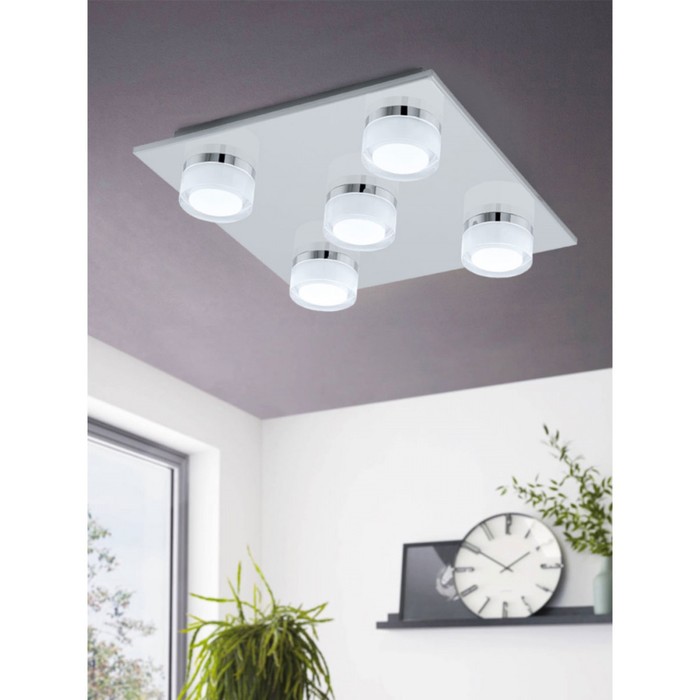 

Светильник ROMENDO 1, 5x7,2Вт LED, 3000K, 2850лм, цвет хром