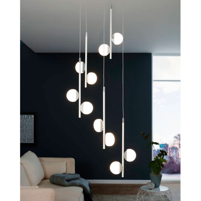 

Светильник OLINDRA, 10x4,5Вт LED, 3000K, 2500лм, цвет белый, хром