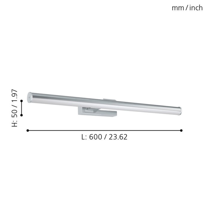 

Бра VADUMI, 1x11Вт LED, 4000K, 1350лм, цвет хром