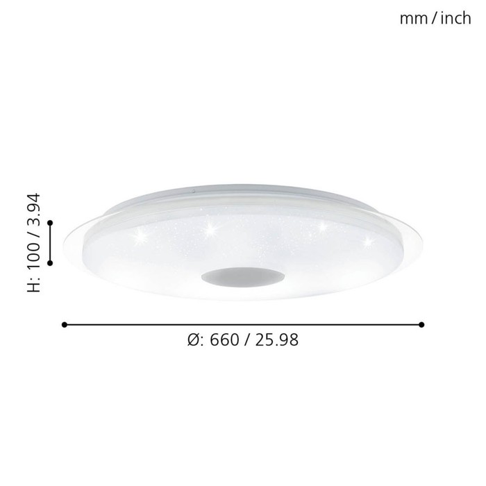 

Светильник LANCIANO, 1x40Вт LED, 3000-5000K, 4000лм, цвет серебро
